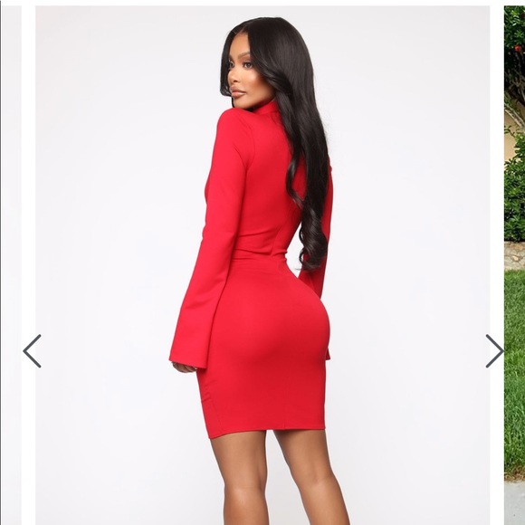 RED FASHION NOVA DRESS - Picture 2 of 3